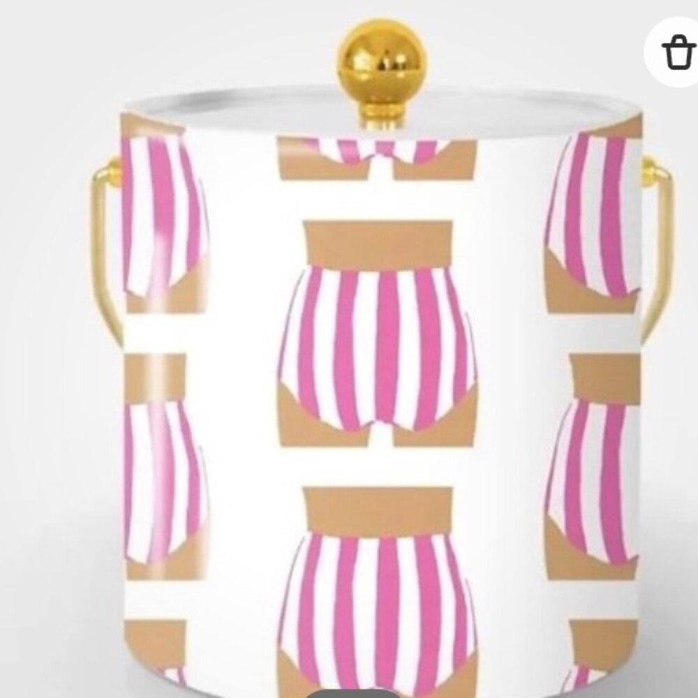 Katie Kime Beach Bum Ice Bucket NWT